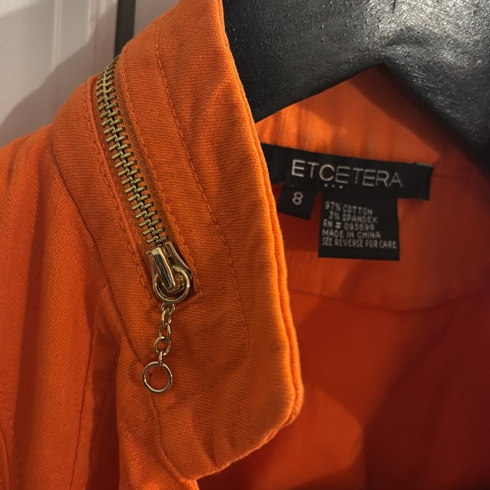 Etcetera Orange Jacket - image 3